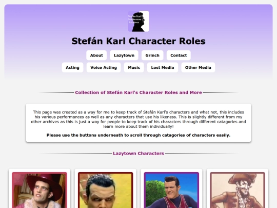 Website screenshot