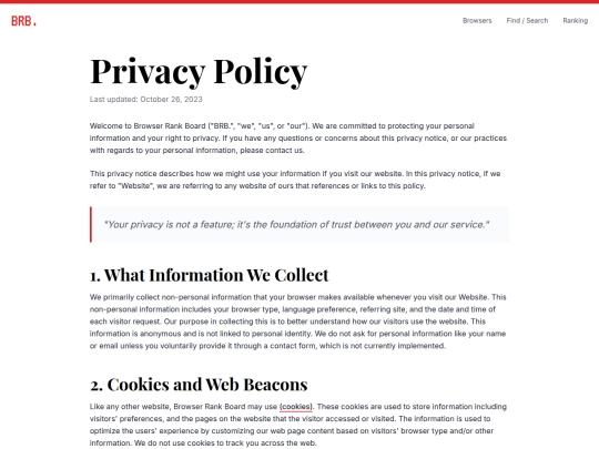 Website screenshot
