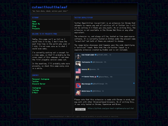 Website screenshot