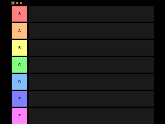 Tier List screenshot