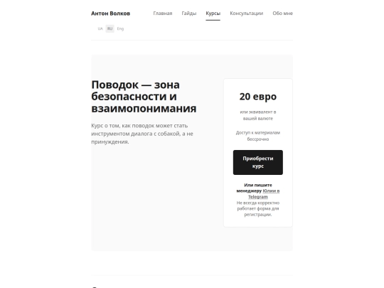 Website screenshot