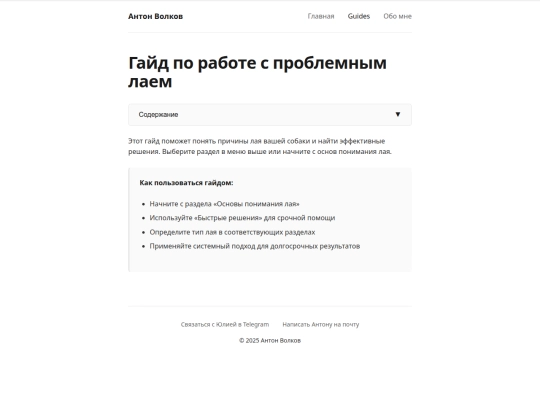 Website screenshot