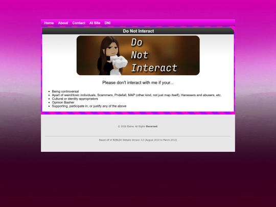 Website screenshot