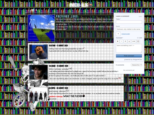 microbloglog screenshot