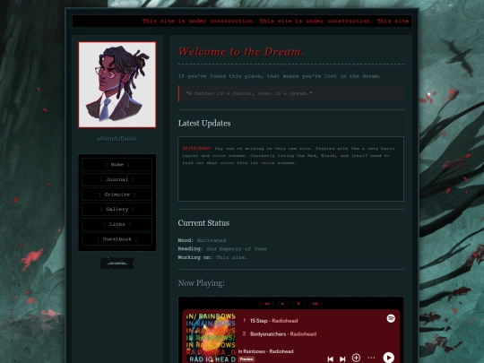 Website screenshot