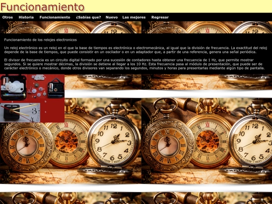 relojes/funcionamiento screenshot