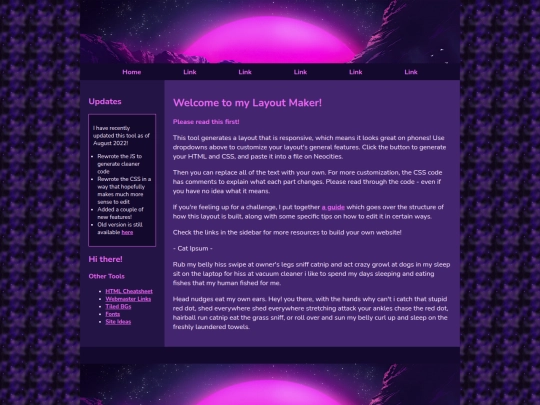 Website screenshot