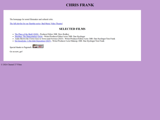Website screenshot
