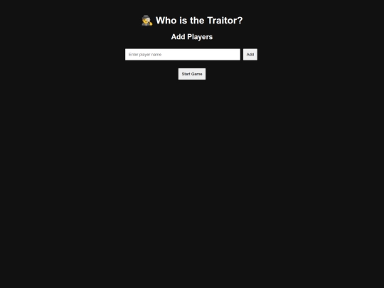 Traitors screenshot