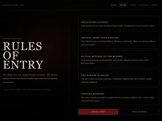 rules screenshot