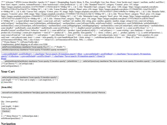 index screenshot