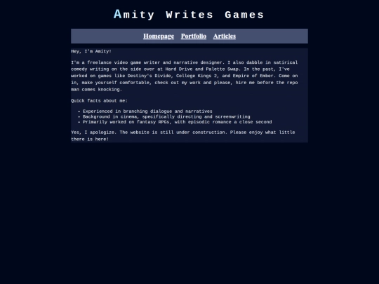 Website screenshot