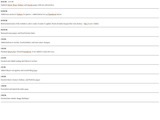 updates screenshot