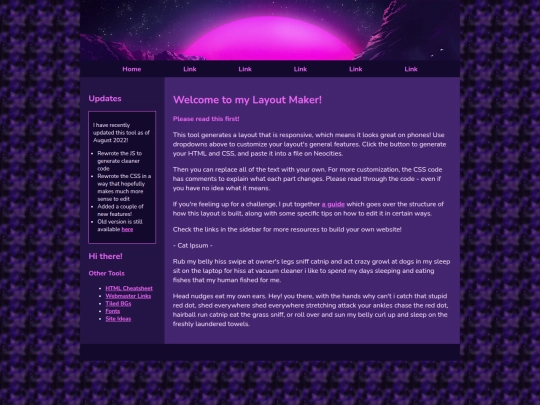 Website screenshot