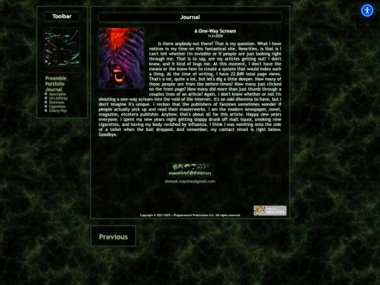 Website screenshot