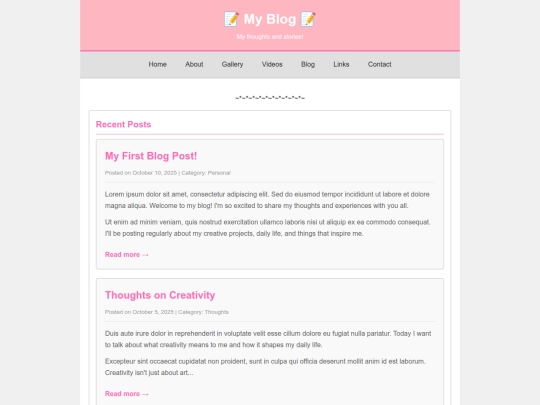 blog screenshot