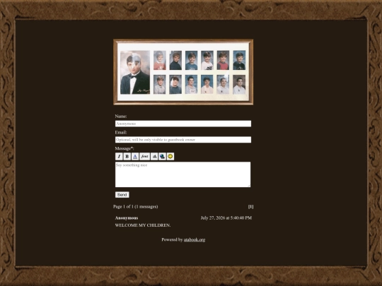 guestbook screenshot