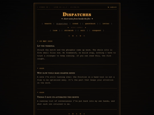 dispatches screenshot