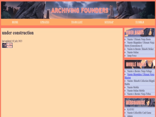 Website screenshot