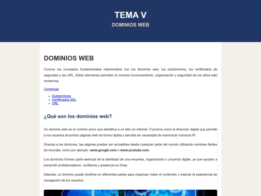 index screenshot