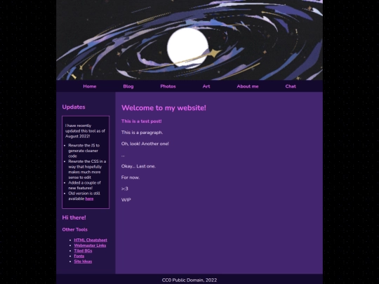 Website screenshot