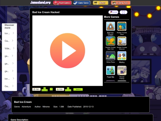 flash/badicecreamhack screenshot