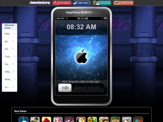 flash/iphone screenshot