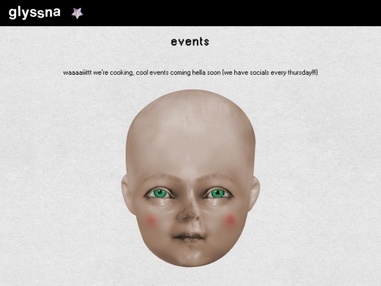 events screenshot
