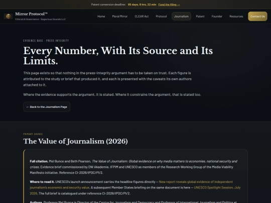 journalism-evidence screenshot