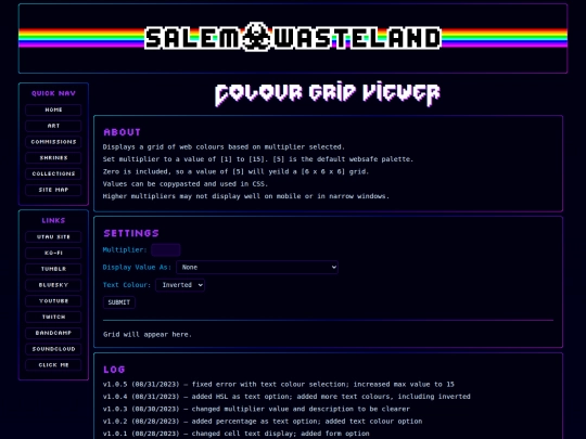 Website screenshot