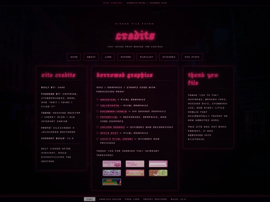 credits screenshot