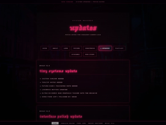 updates screenshot