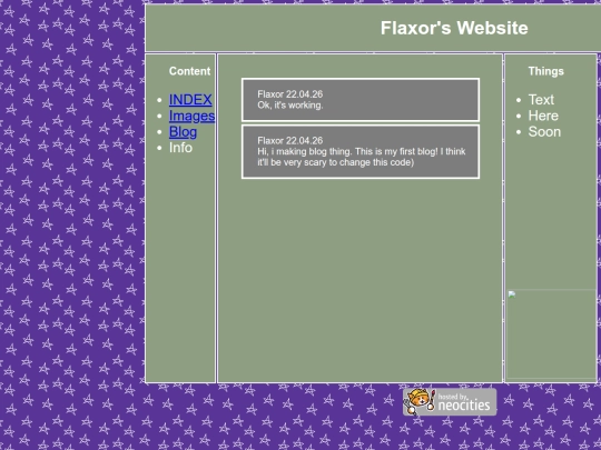 blog screenshot