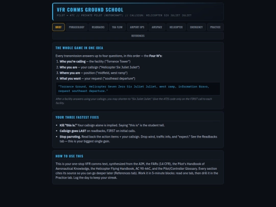 NewVFRCommsGroundSchool screenshot