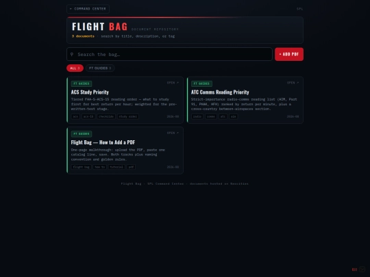 flightbag screenshot