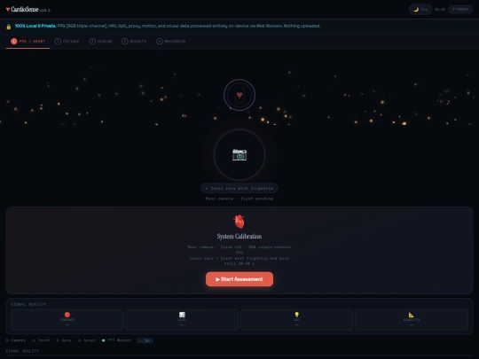cardiosense screenshot