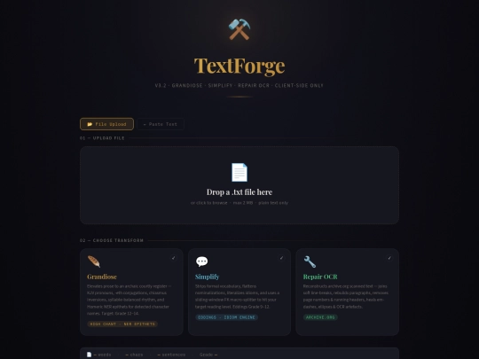 textforge screenshot