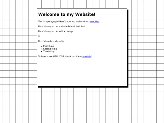 test screenshot