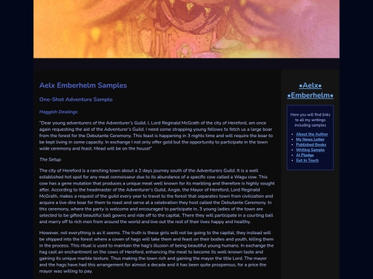 writingsamples screenshot