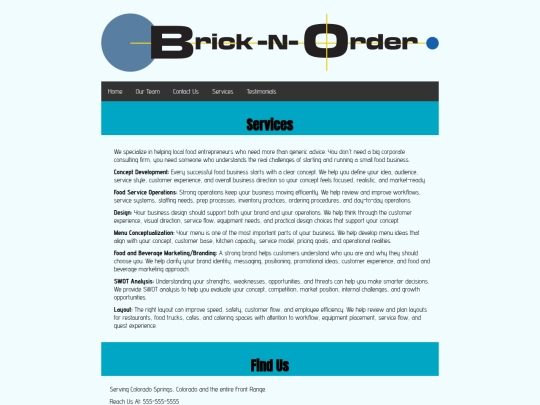 services screenshot