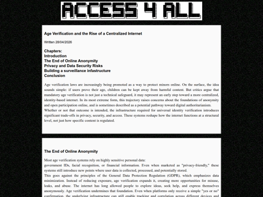 Website screenshot