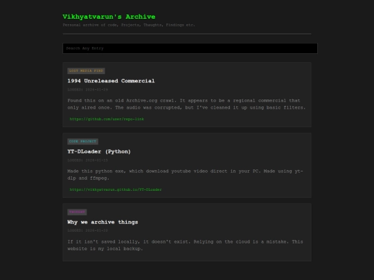 Website screenshot