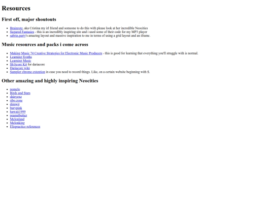 resources screenshot