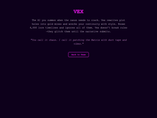 Vex screenshot