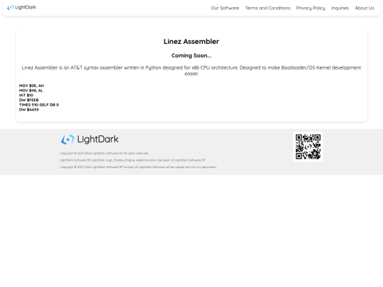 Website screenshot