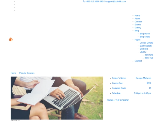 course-details screenshot