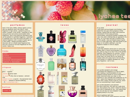 perfumes screenshot