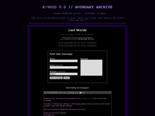 Website screenshot