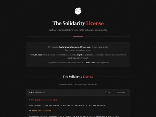 Website screenshot