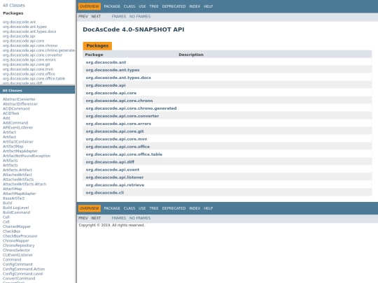 docascode/javadoc/master screenshot